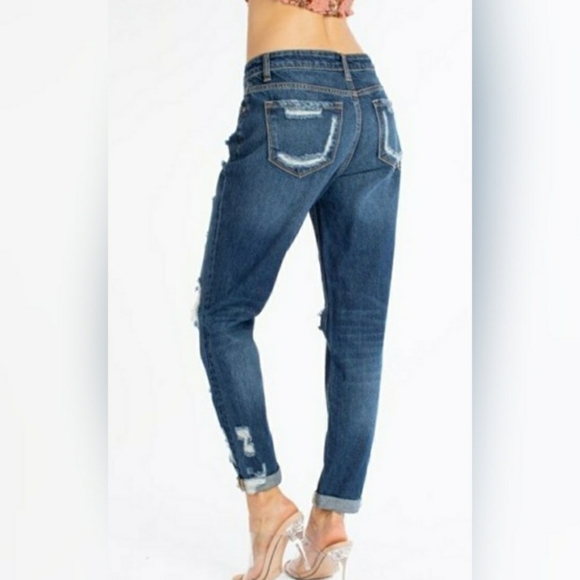 Kancan Distressed Boyfriend Jeans - Picture 4 of 11